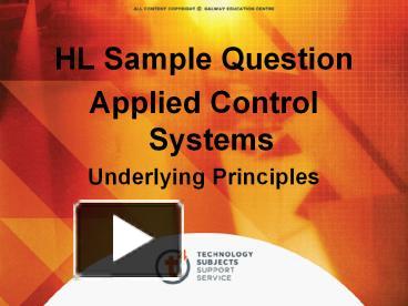 PPT – HL Sample Question PowerPoint presentation | free to download - id:  26879f-YTUzY