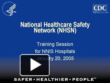 PPT – National Healthcare Safety Network NHSN PowerPoint Presentation ...