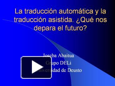 PPT – La Traducci PowerPoint Presentation | Free To Download - Id ...