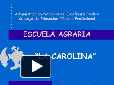 PPT Administracin Nacional De Enseanza Pblica Consejo De Educacin