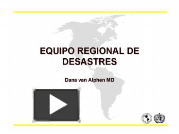 Ppt Equipo Regional De Desastres Powerpoint Presentation Free To