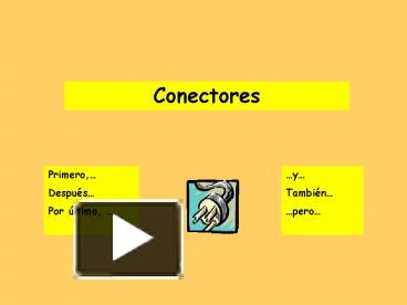 Ppt – Conectores Powerpoint Presentation 