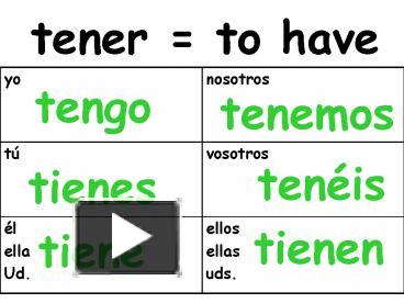 PPT Tener To Have PowerPoint Presentation Free To View Id 293a4d