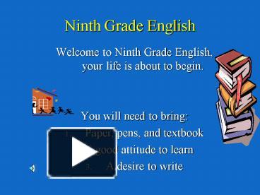 PPT – Ninth Grade English PowerPoint Presentation | Free To View - Id ...