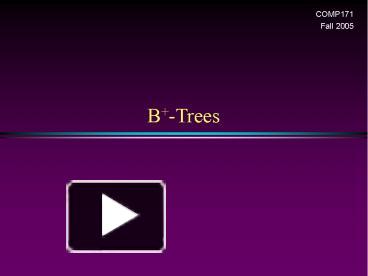 PPT – B -Trees PowerPoint Presentation | Free To Download - Id: 29bf2-ZjYwN