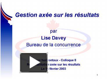 Ppt Gestion Axe Sur Les Rsultats Powerpoint Presentation Free To