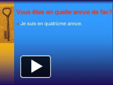 Ppt Vous Tes En Quelle Anne De Fac Powerpoint Presentation Free To