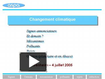 PPT – Changement Climatique PowerPoint Presentation | Free To View - Id ...