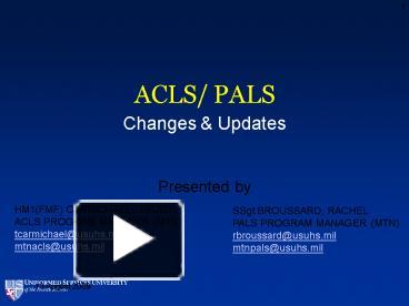 Ppt Acls Pals Powerpoint Presentation Free To View Id B Be Ntm Z