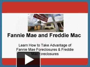 PPT – A Brief Explanation About Fannie Mae And Freddie Mac PowerPoint ...