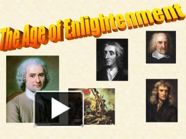 Ppt The Age Of Enlightenment Powerpoint Presentation Free To View