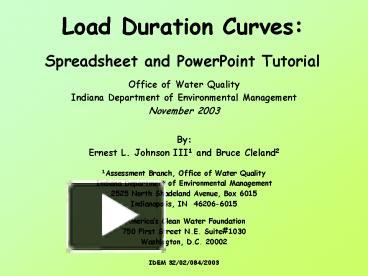 Ppt Load Duration Curves Spreadsheet And Powerpoint Tutorial