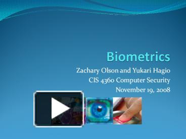 PPT – Biometrics PowerPoint Presentation | Free To Download - Id: 3590d ...