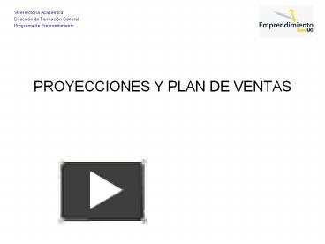 PPT – PROYECCIONES Y PLAN DE VENTAS PowerPoint Presentation | Free To ...