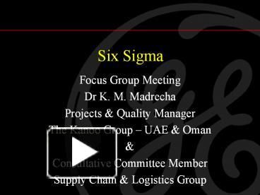 PPT – Six Sigma PowerPoint Presentation | Free To Download - Id: 3b4f06 ...