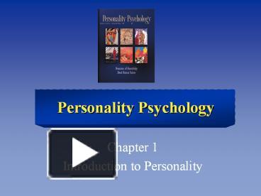 PPT – Introduction To Personality PowerPoint Presentation | Free To ...