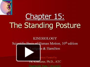 PPT – Chapter 15: The Standing Posture PowerPoint Presentation | Free ...