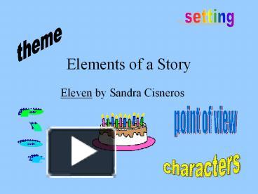 literary devices in eleven by sandra cisneros