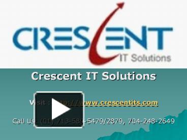 PPT – Microstrategy Online Training And Placement Support @ Crescent IT ...