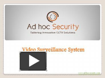 Ppt Video Surveillance System Powerpoint Presentation Free To