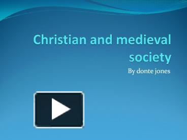 PPT – Middle Ages PowerPoint Presentation | Free To Download - Id ...