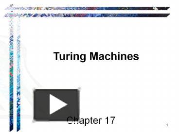 PPT – Turing Machines PowerPoint Presentation | Free To Download - Id ...