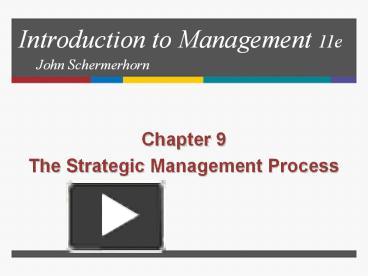 PPT – Introduction To Management 11e John Schermerhorn PowerPoint ...