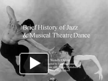 PPT – Brief History Of Jazz PowerPoint Presentation | Free To View - Id ...