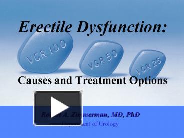 PPT Erectile Dysfunction Causes And Treatment Options PowerPoint