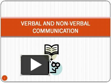 verbal communication skills ppt