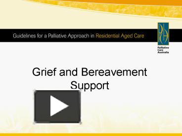 PPT – Grief And Bereavement Support PowerPoint Presentation | Free To ...