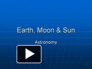 PPT Earth Moon PowerPoint Presentation Free To Download Id Faeec MDU Y