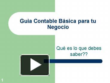 PPT – Guia Contable B PowerPoint Presentation | Free To Download - Id ...