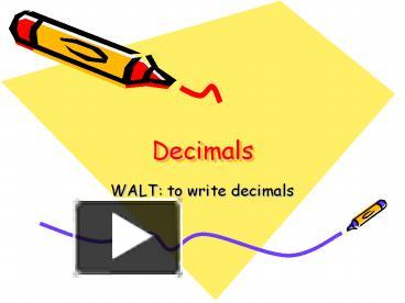 PPT – Decimals PowerPoint Presentation | Free To Download - Id: 406a40 ...