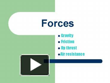 PPT – Forces PowerPoint Presentation | Free To View - Id: 40beb0-YjQzZ