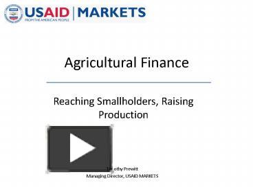 agricultural finance