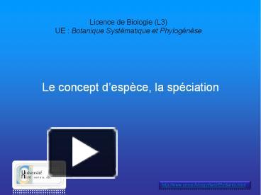 Ppt Licence De Biologie Lsvt Botanique Syst Powerpoint