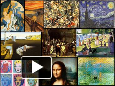 PPT – An Introduction to Art History: Artists, Artwork, and Art