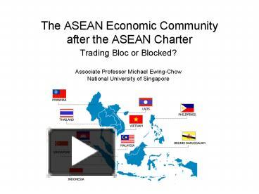 PPT – The ASEAN Economic Community After The ASEAN Charter PowerPoint ...