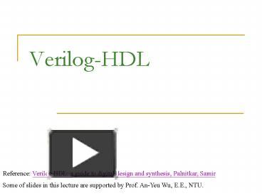 PPT – Verilog-HDL PowerPoint Presentation | Free To Download - Id ...