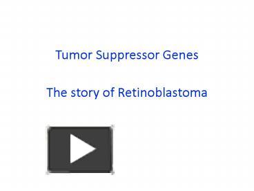 Ppt The Story Of Retinoblastoma Powerpoint Presentation Free To