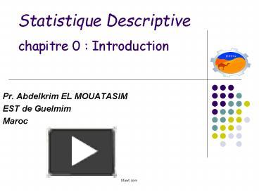 Ppt Statistique Descriptive Chapitre Introduction Powerpoint