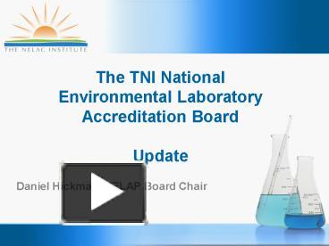 PPT – The TNI National Environmental Laboratory Accreditation Board ...