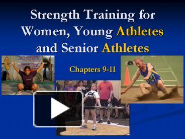 OF STRENGTH TRAINING FOR ATHLETES - ppt video online download