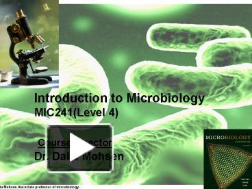 PPT – Introduction To Microbiology PowerPoint Presentation | Free To ...