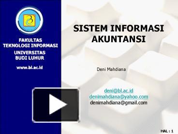 PPT – SISTEM INFORMASI AKUNTANSI PowerPoint presentation | free to view