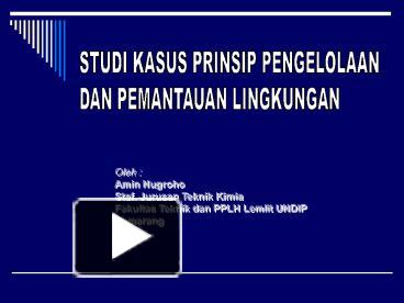 PPT – STUDI KASUS PRINSIP PENGELOLAAN PowerPoint Presentation | Free To ...