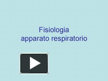 Ppt Fisiologia Apparato Respiratorio Powerpoint Presentation Free To Download Id E A Zmm N