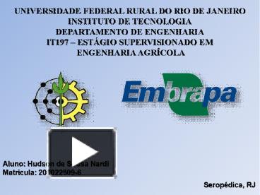 PPT UNIVERSIDADE FEDERAL RURAL DO RIO DE JANEIRO PowerPoint Presentation Free To Download