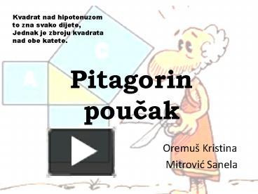 PPT – Pitagorin Poucak PowerPoint Presentation | Free To View - Id ...